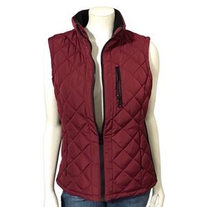 Andrew Marc Quilted Puffer Zip Up Vest Sz-Medium